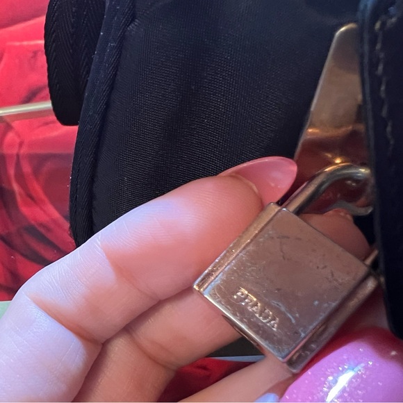 Prada Black Tessito Sport Nylon Bag. Prada Lock & Clochette. - Picture 3 of 10